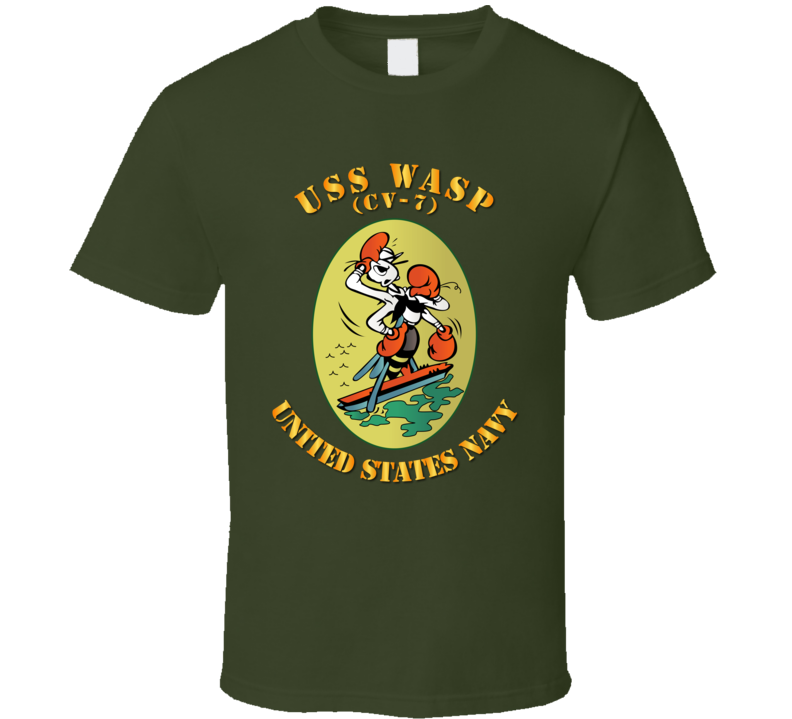 Navy - Uss Wasp (cv 7) T Shirt