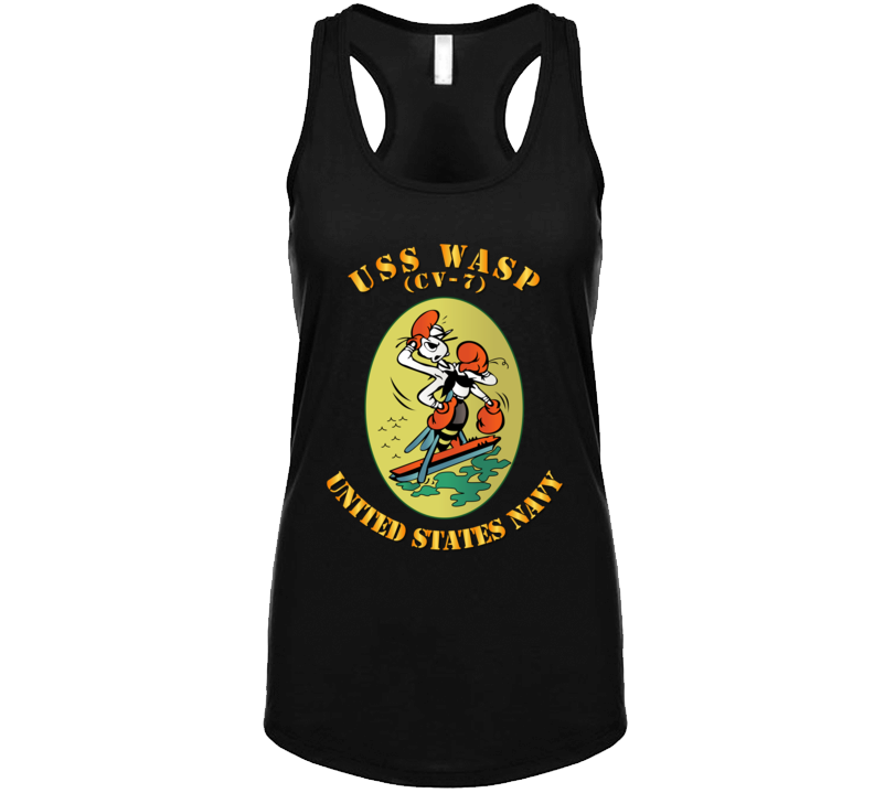 Navy - Uss Wasp (cv 7) Ladies Tanktop