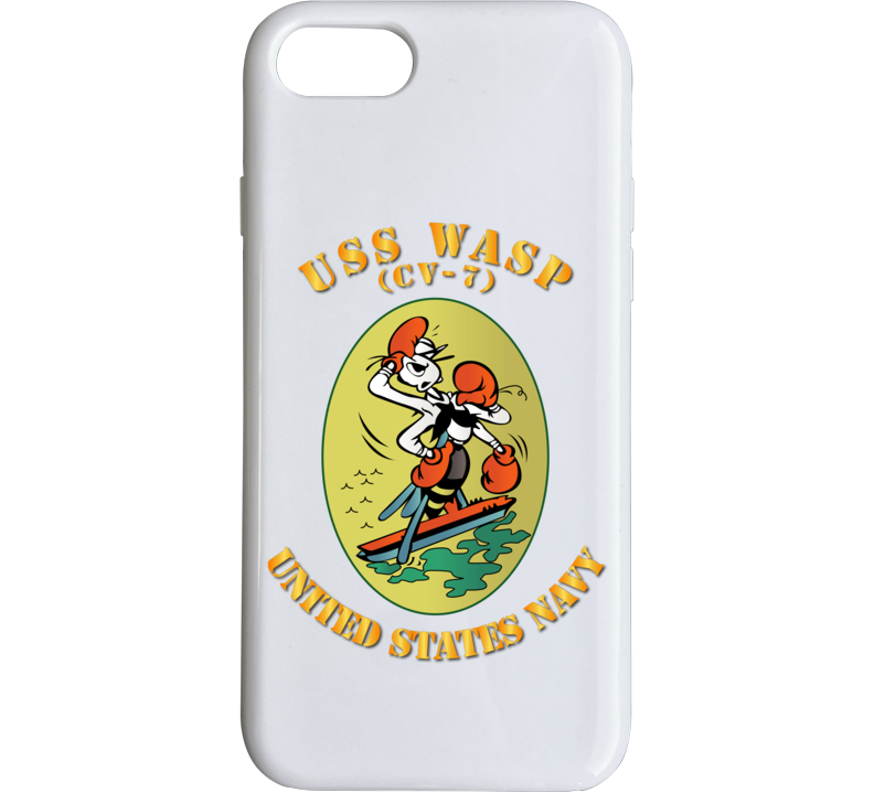 Navy - Uss Wasp (cv 7) Phone Case
