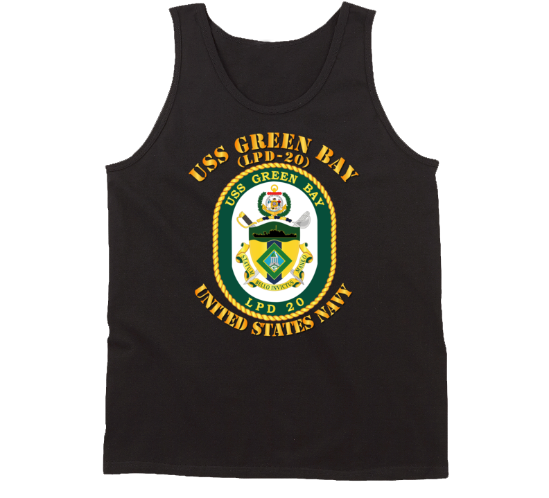 Navy - Uss Green Bay (lpd-20) Tanktop