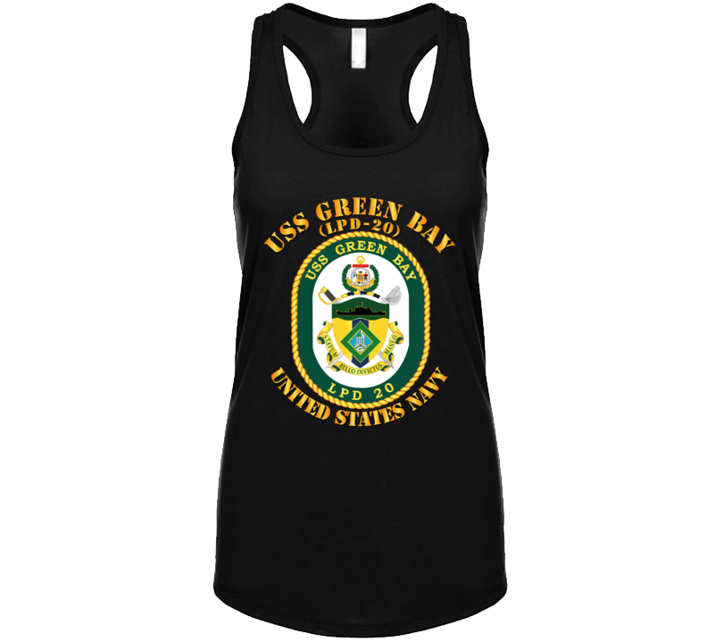 Navy - Uss Green Bay (lpd-20) Ladies Tanktop