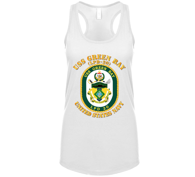 Navy - Uss Green Bay (lpd-20) Ladies Tanktop