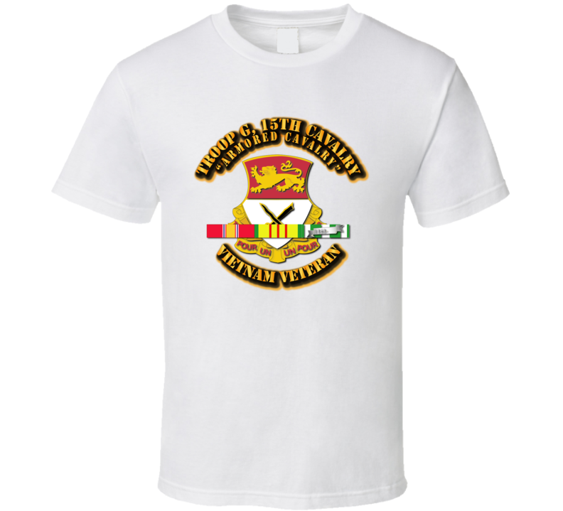 Troop G, 15th Cavalry W Svc Ribbons T Shirt