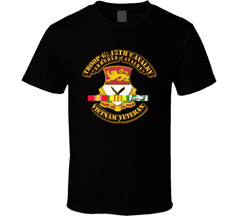 Troop G, 15th Cavalry W Svc Ribbons T Shirt