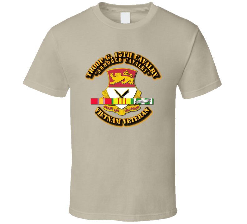Troop G, 15th Cavalry W Svc Ribbons T Shirt
