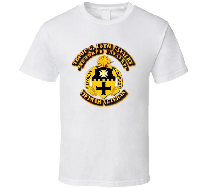Troop G, 5th Cavalry (armored Cavalry) No Svc Ribbons T Shirt
