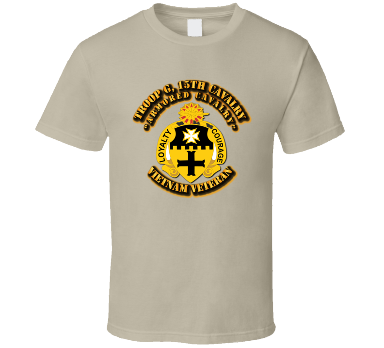 Troop G, 5th Cavalry (Armored Cavalry) No SVC Ribbons T Shirt