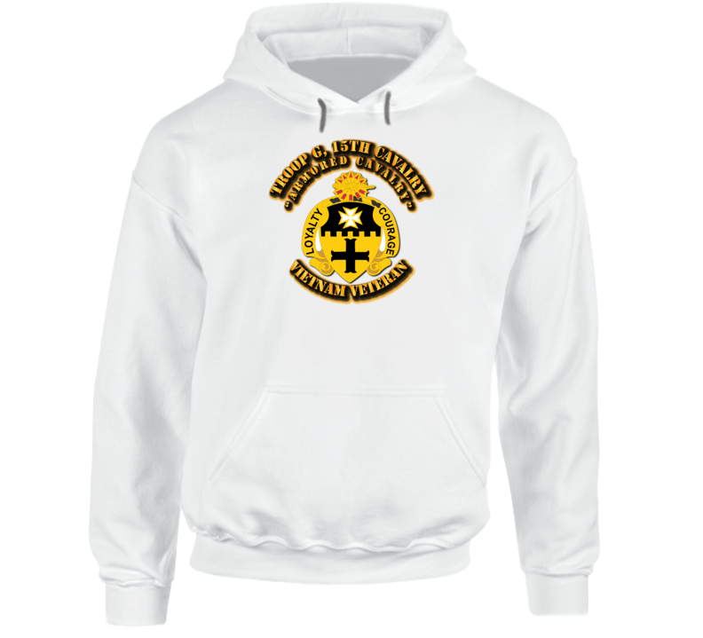 Troop G, 5th Cavalry (armored Cavalry) No Svc Ribbons Hoodie