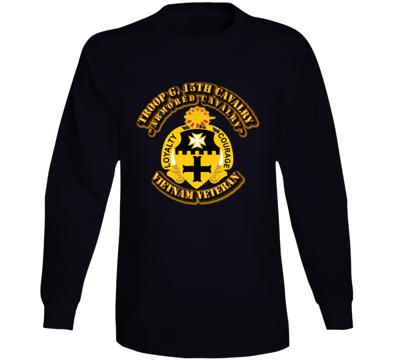 Troop G, 5th Cavalry (armored Cavalry) No Svc Ribbons Long Sleeve