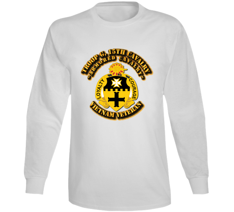 Troop G, 5th Cavalry (armored Cavalry) No Svc Ribbons Long Sleeve