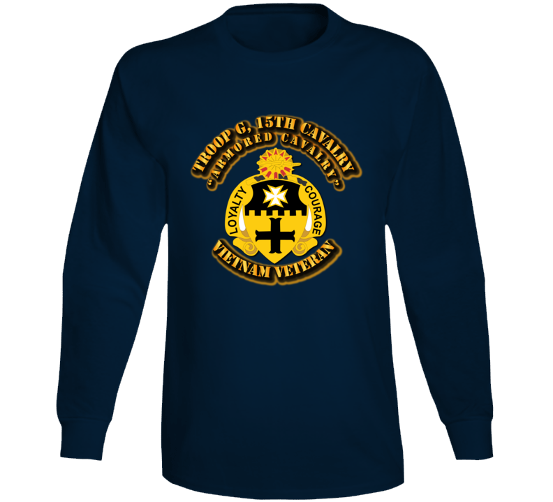 Troop G, 5th Cavalry (armored Cavalry) No Svc Ribbons Long Sleeve