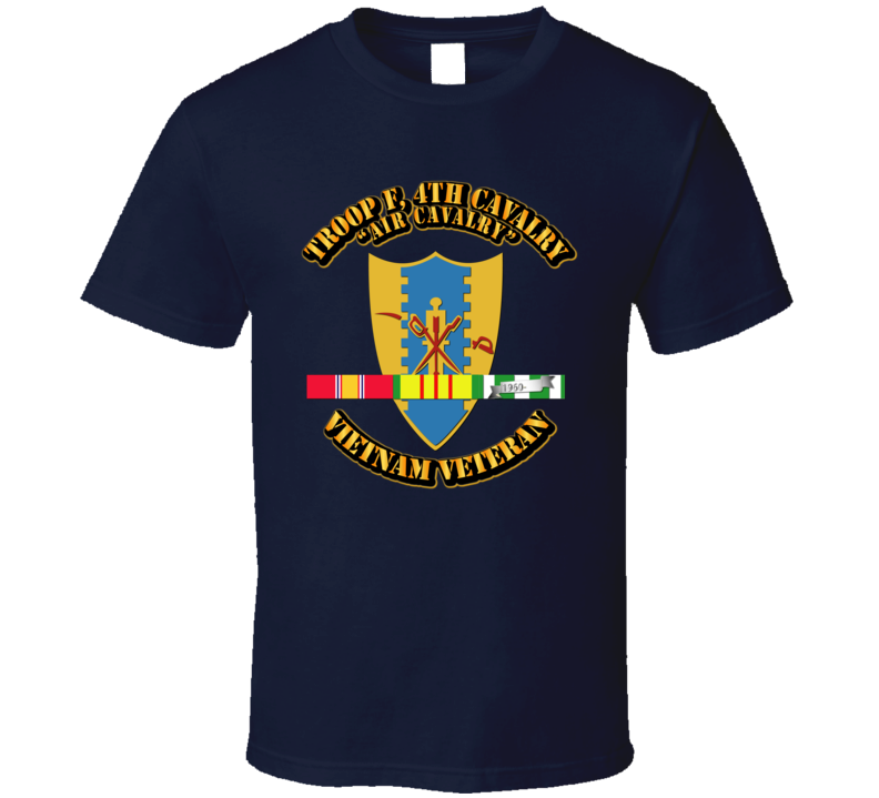 Troop F, 4th Cavalry w SVC Ribbons T Shirt