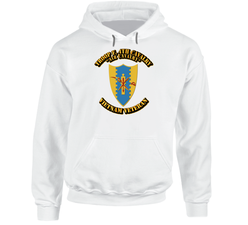 Troop F, 4th Cavalry with Text Hoodie