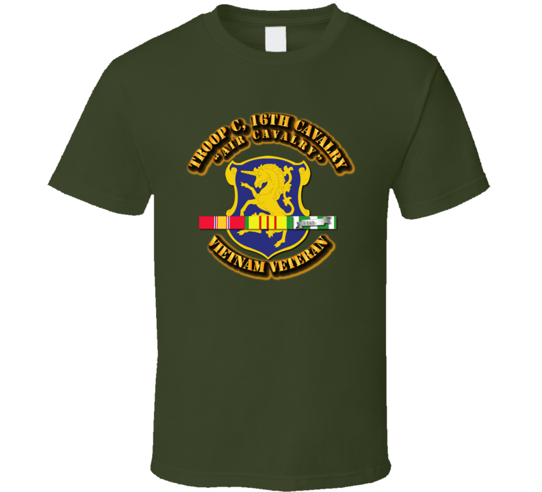 Troop C, 16th Cavalry (air Cavalry) W Svc Ribbons T Shirt
