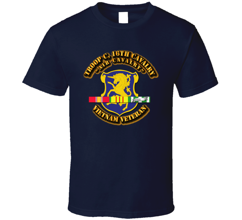 Troop C, 16th Cavalry (air Cavalry) W Svc Ribbons T Shirt