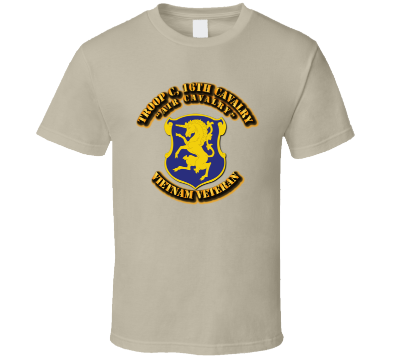 Troop C, 16th Cavalry (Air Cavalry) - No SVC Ribbon T Shirt