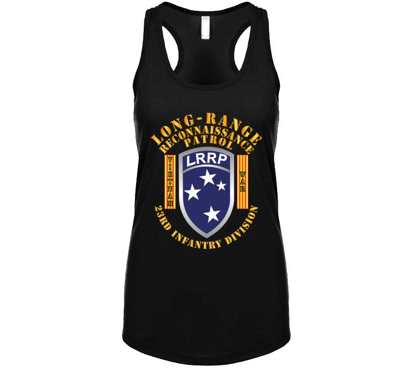 Army - Sof - 23rd Id - Lrrp W Vn War Banner T Shirt