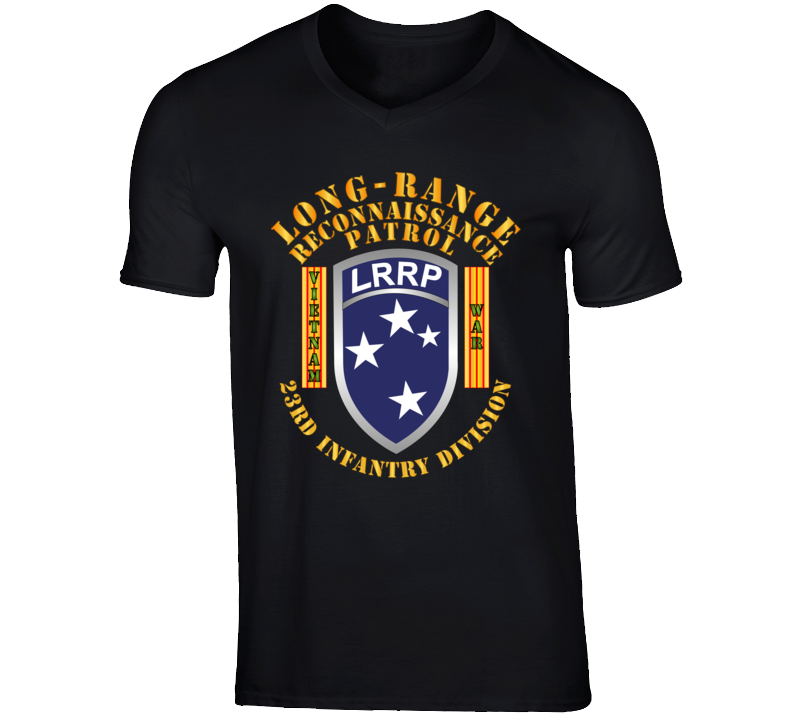 Army - Sof - 23rd Id - Lrrp W Vn War Banner T Shirt