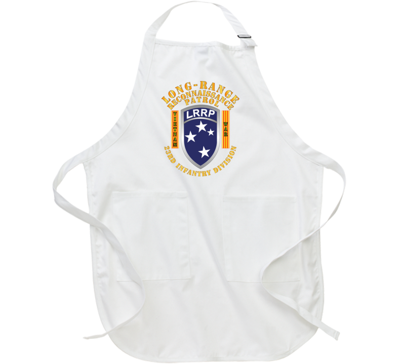 Army - Sof - 23rd Id - Lrrp W Vn War Banner Apron