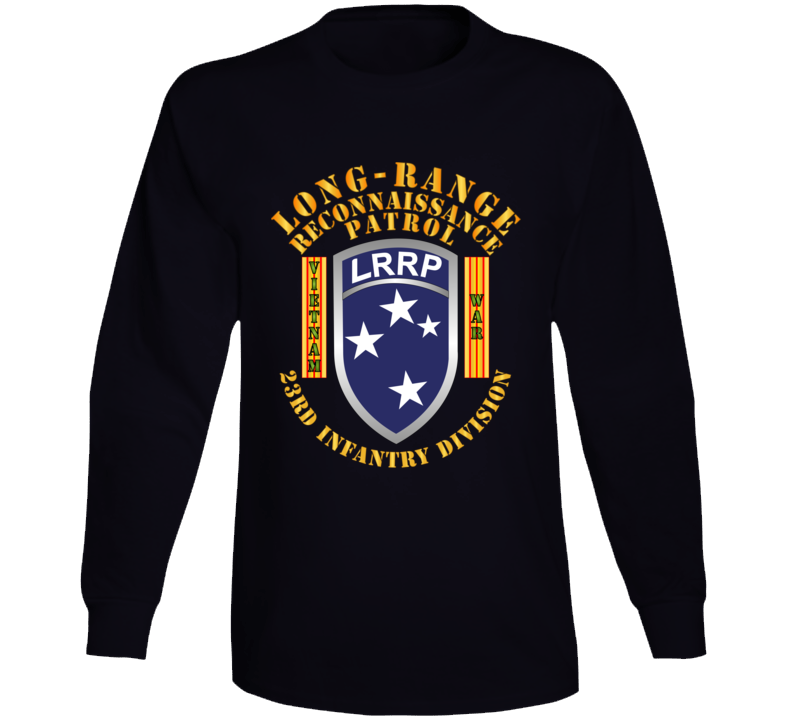 Army - Sof - 23rd Id - Lrrp W Vn War Banner Long Sleeve