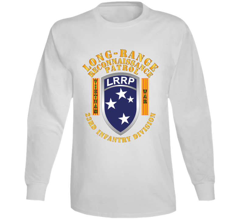 Army - Sof - 23rd Id - Lrrp W Vn War Banner Long Sleeve