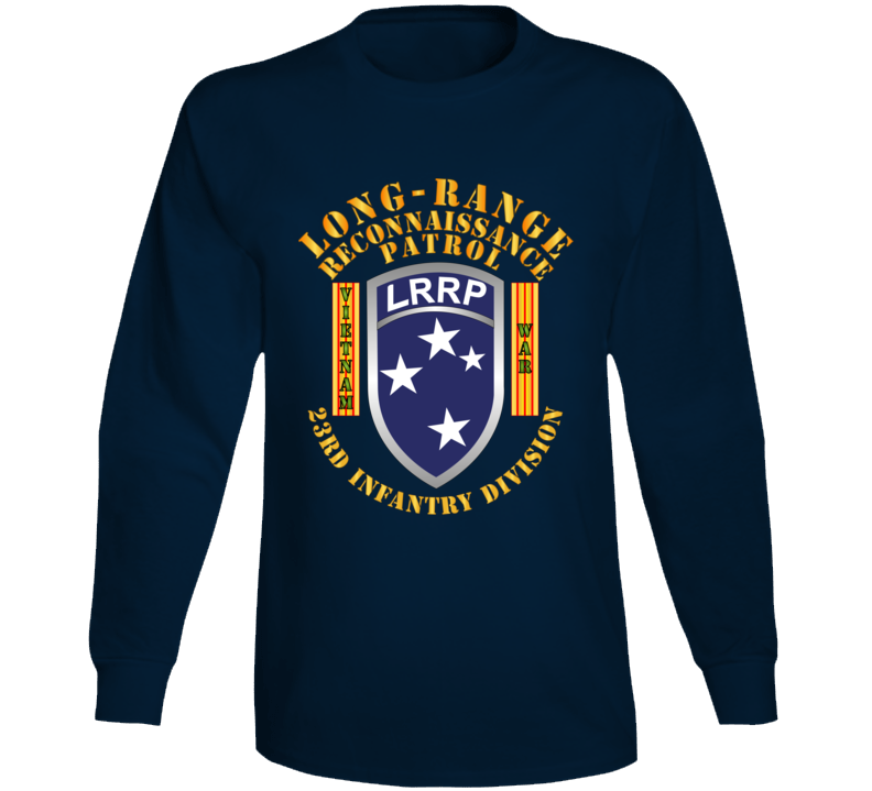 Army - Sof - 23rd Id - Lrrp W Vn War Banner Long Sleeve