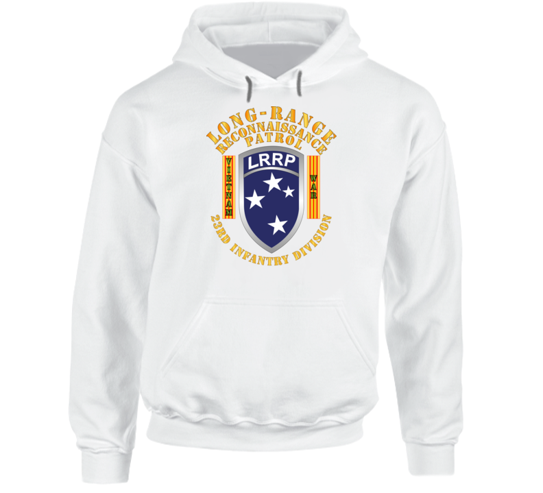 Army - Sof - 23rd Id - Lrrp W Vn War Banner Hoodie