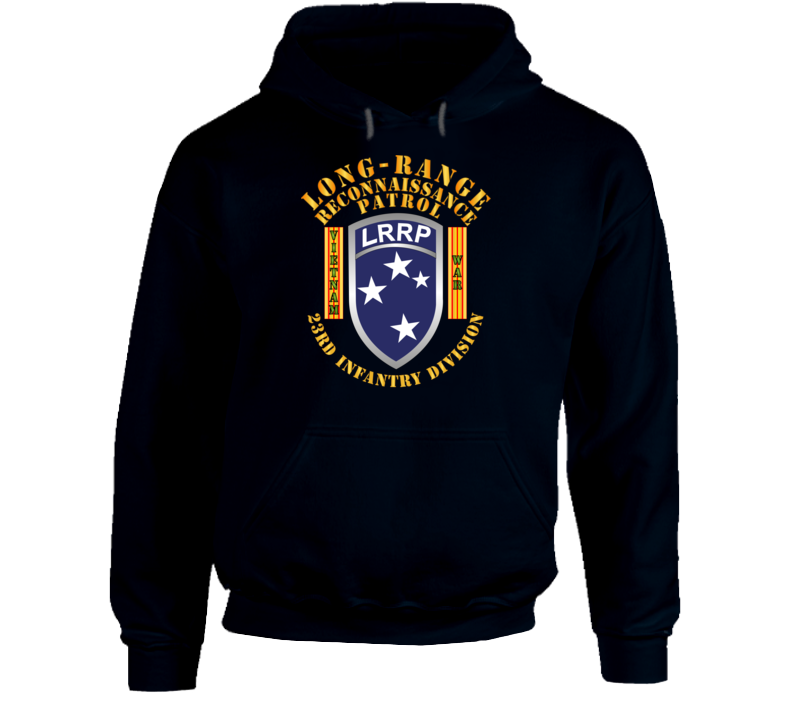 Army - Sof - 23rd Id - Lrrp W Vn War Banner Hoodie