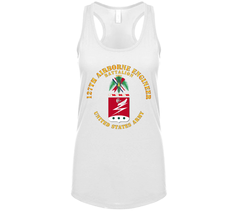 Army - Coa - 127th Airborne Engineer Bn Ladies Tanktop