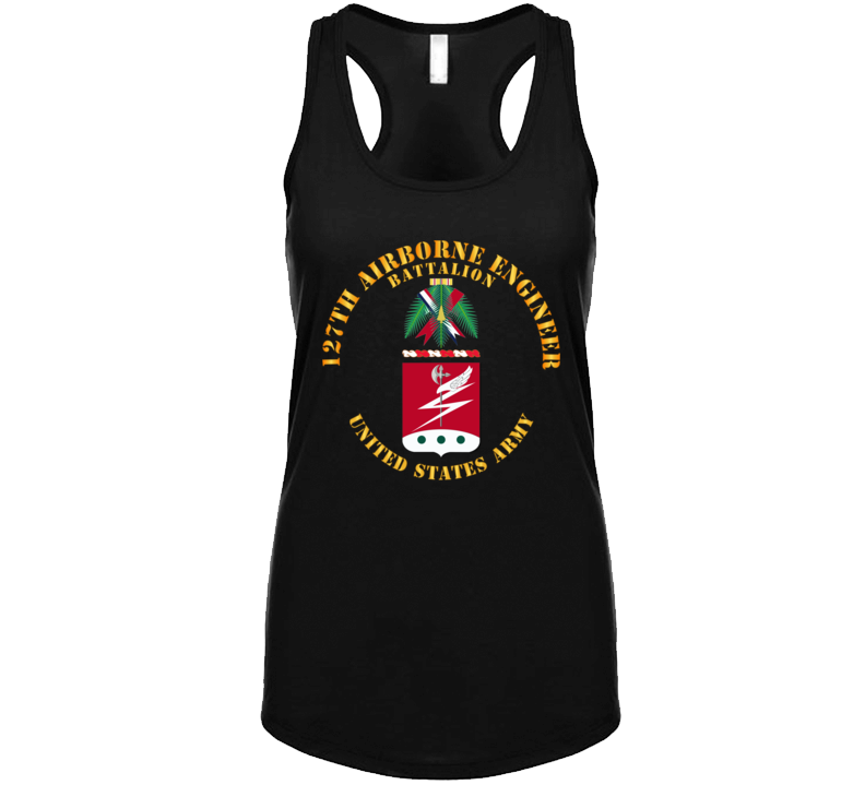 Army - Coa - 127th Airborne Engineer Bn Ladies Tanktop