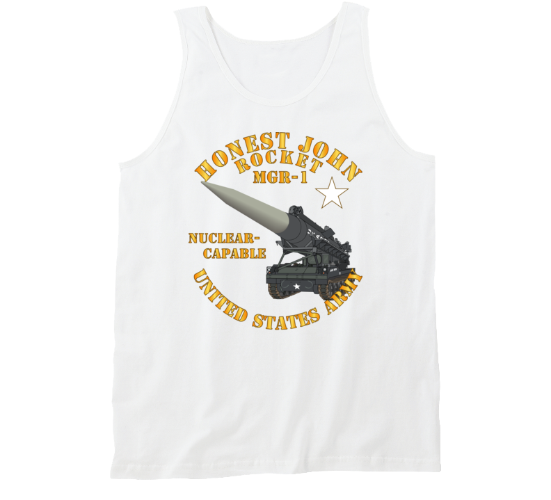 Army - Artillery - Honest John Rocket - Mgr1 Tanktop