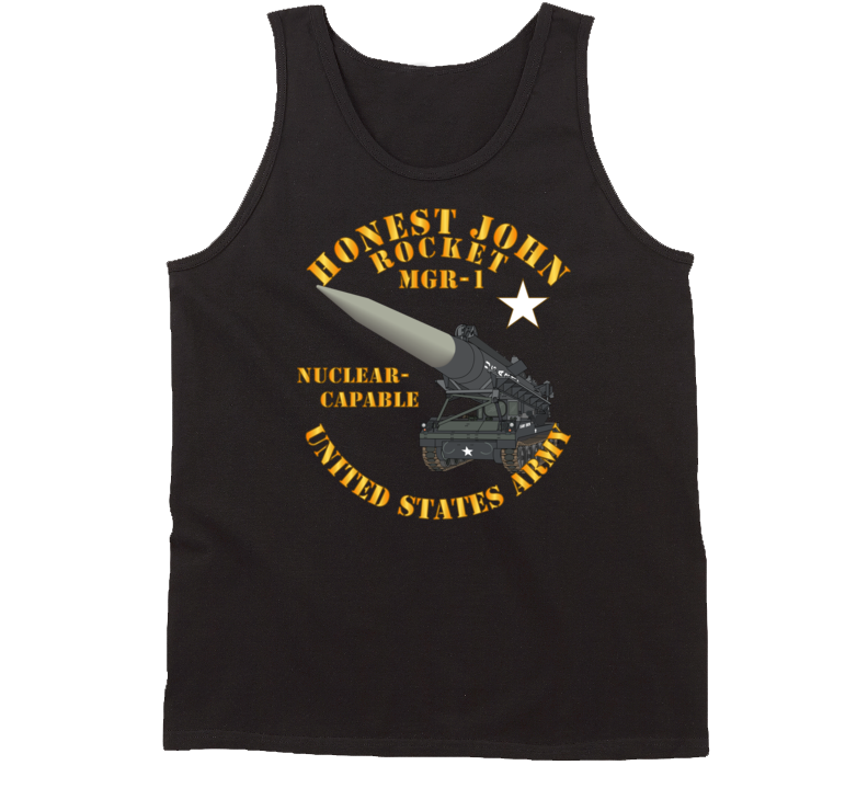 Army - Artillery - Honest John Rocket - Mgr1 Tanktop