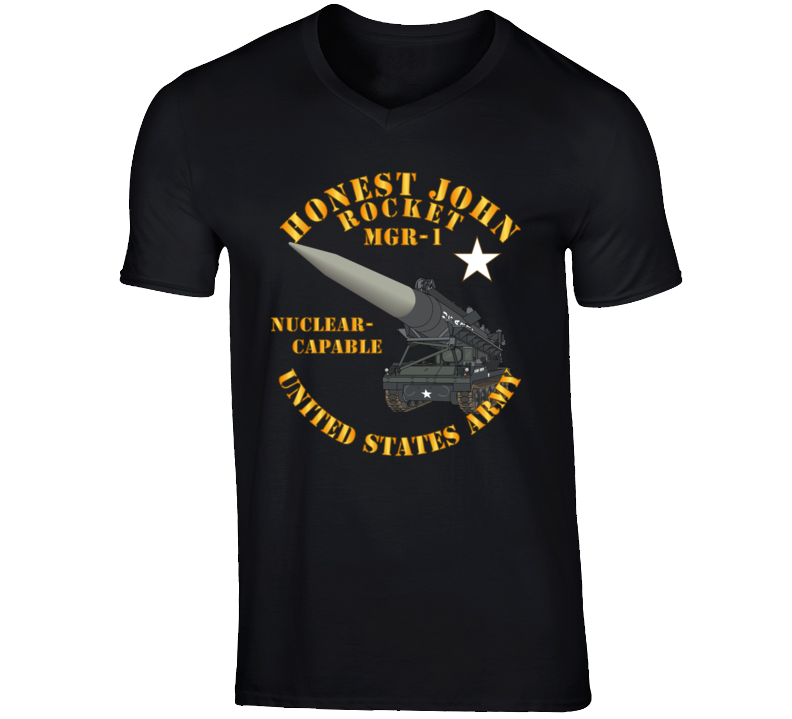 Army - Artillery - Honest John Rocket - Mgr1 T Shirt