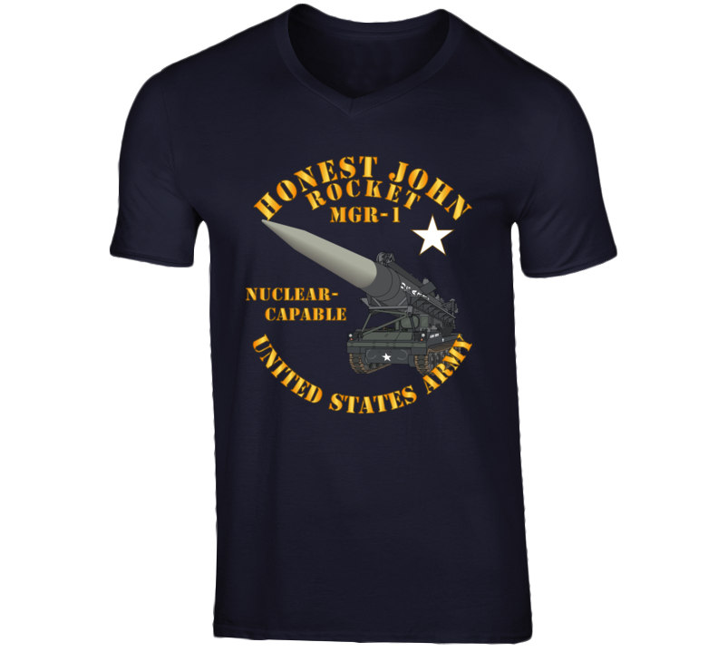 Army - Artillery - Honest John Rocket - Mgr1 T Shirt