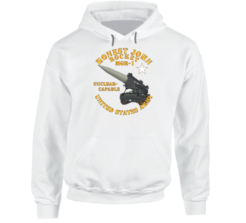 Army - Artillery - Honest John Rocket - Mgr1 Hoodie