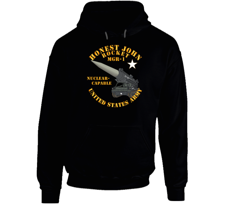 Army - Artillery - Honest John Rocket - Mgr1 Hoodie