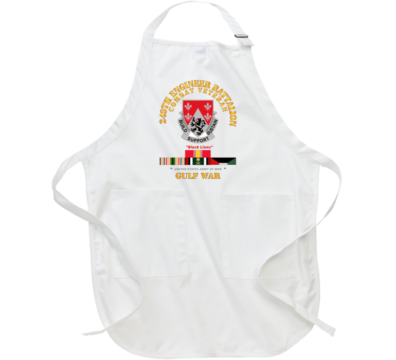 Army - 249th Engineer Battalion - Gulf War W Svc Apron