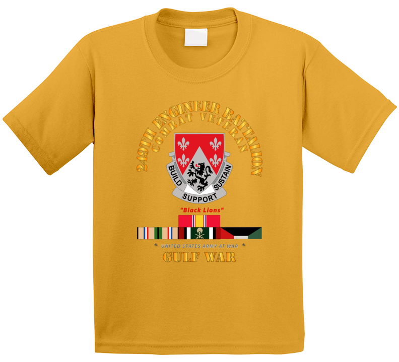Army - 249th Engineer Battalion - Gulf War W Svc Kids