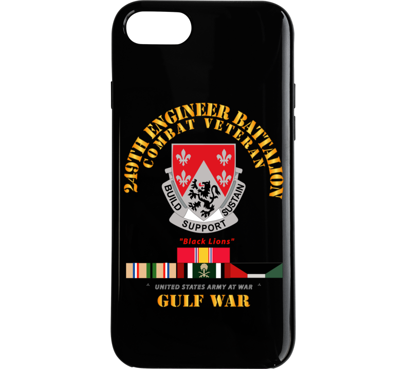 Army - 249th Engineer Battalion - Gulf War W Svc Phone Case