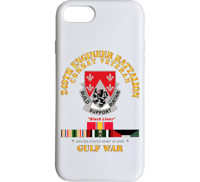 Army - 249th Engineer Battalion - Gulf War W Svc Phone Case
