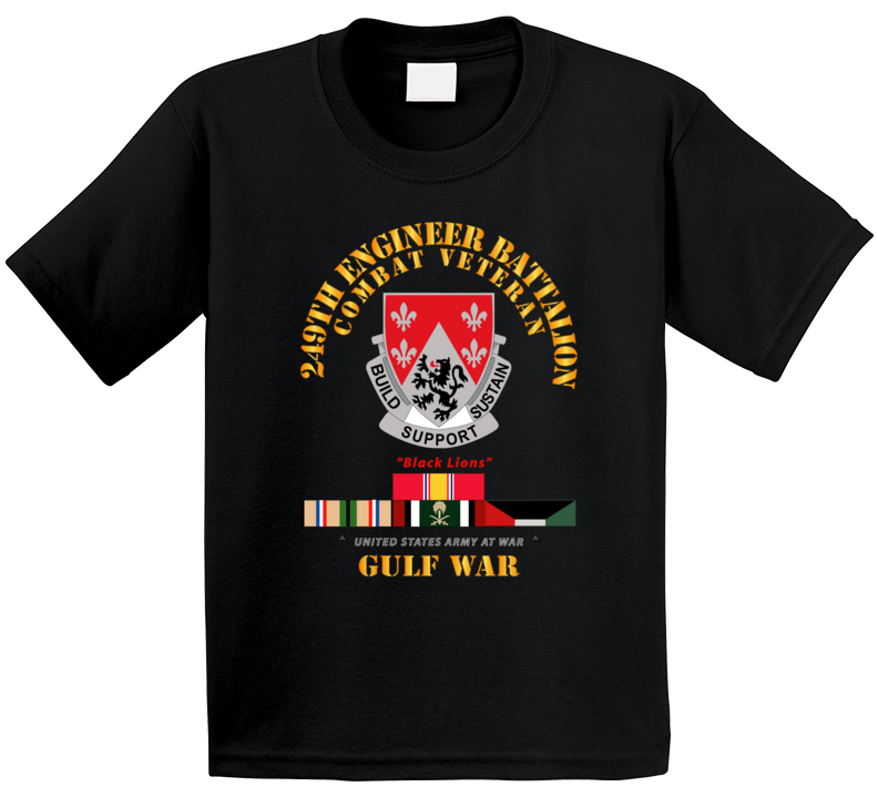 Army - 249th Engineer Battalion - Gulf War W Svc Kids