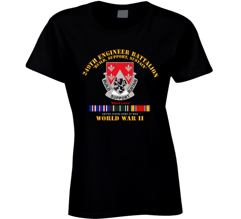 Army - 249th Engineer Battalion - Wwii W Eu Svc Ladies