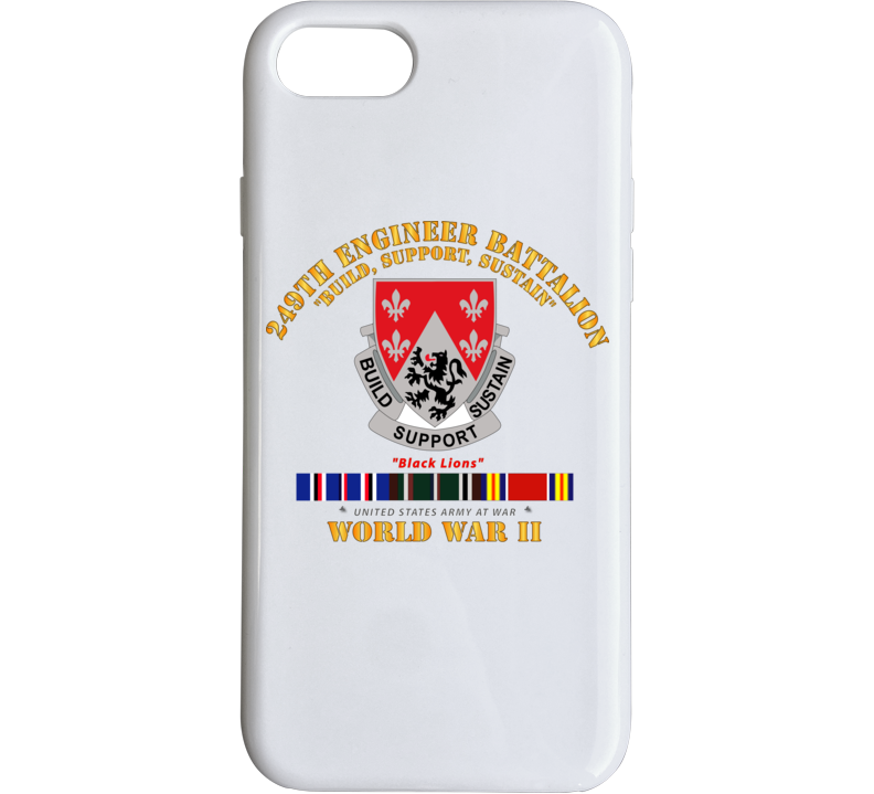 Army - 249th Engineer Battalion - Wwii W Eu Svc Phone Case