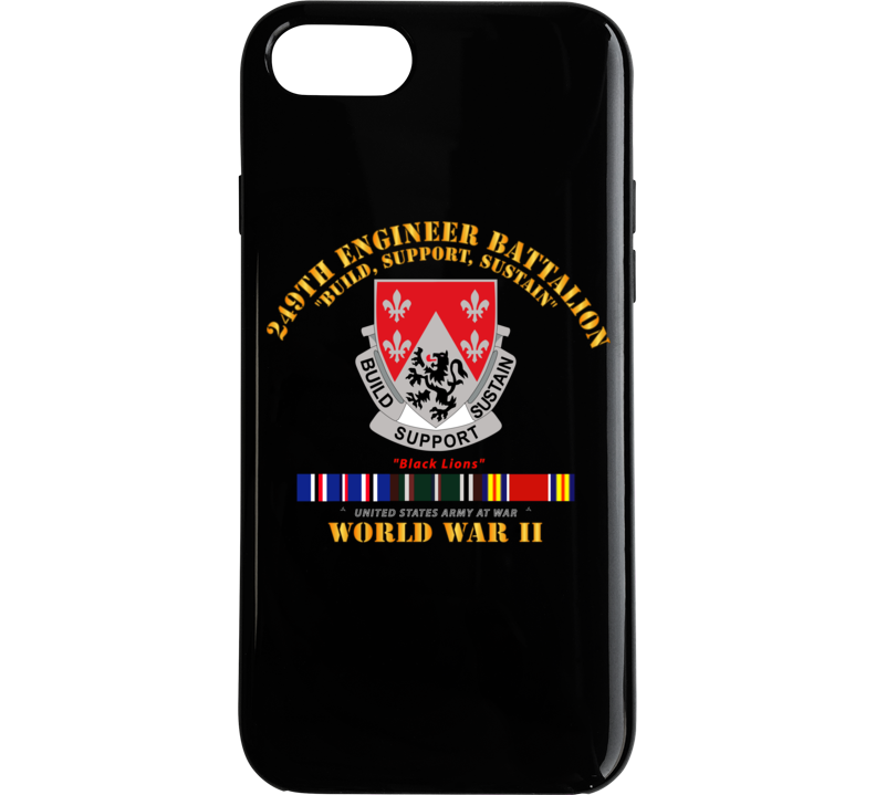 Army - 249th Engineer Battalion - Wwii W Eu Svc Phone Case