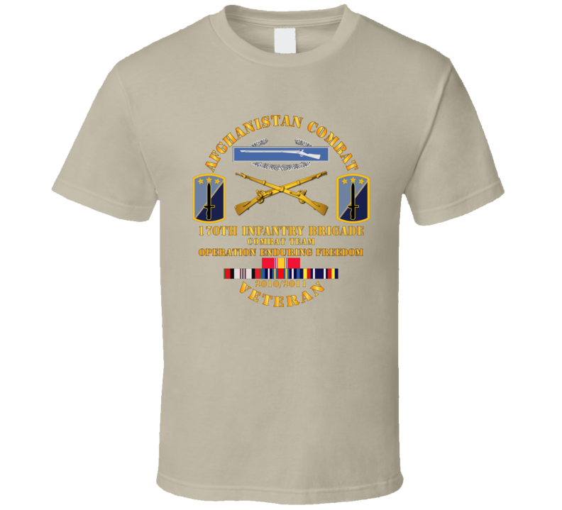 Army - Afghanistan Vet W 170th Inf Bde - Oef  2010 T Shirt