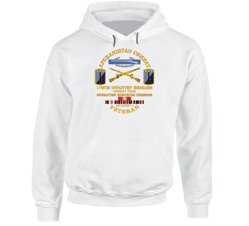 Army - Afghanistan Vet W 170th Inf Bde - Oef  2010 Hoodie