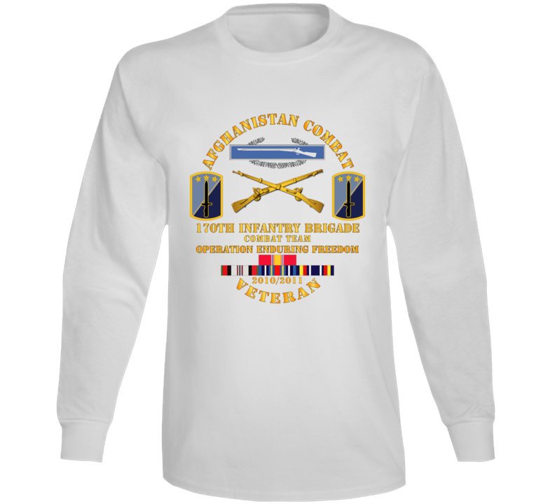 Army - Afghanistan Vet W 170th Inf Bde - Oef  2010 Long Sleeve