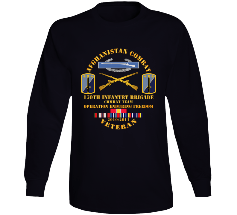 Army - Afghanistan Vet W 170th Inf Bde - Oef  2010 Long Sleeve