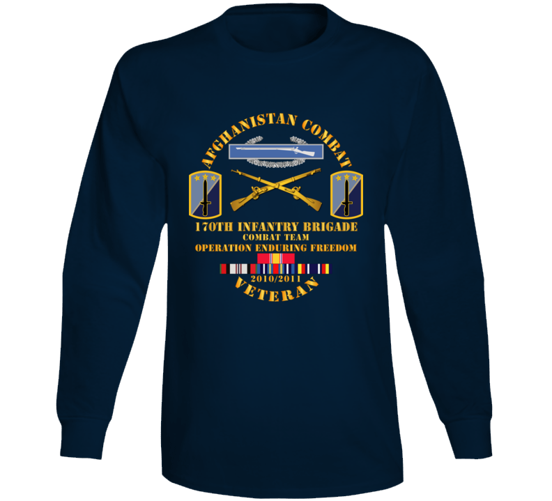 Army - Afghanistan Vet W 170th Inf Bde - Oef  2010 Long Sleeve