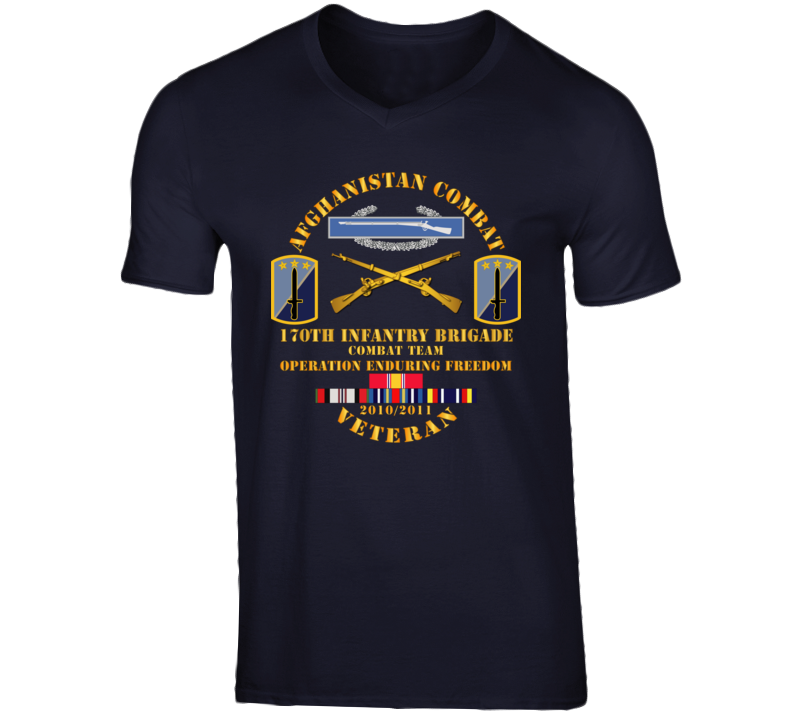 Army - Afghanistan Vet W 170th Inf Bde - Oef  2010 V-neck
